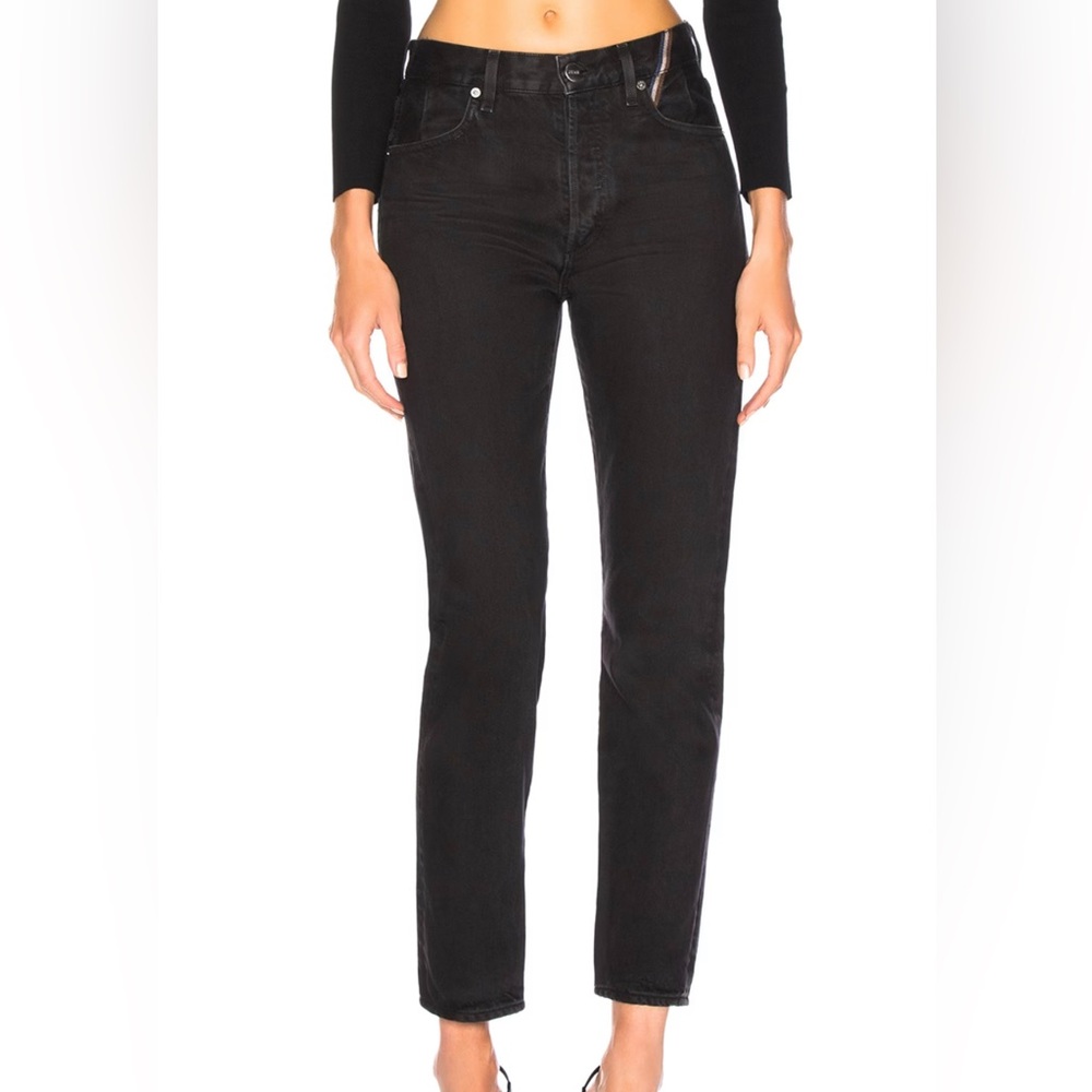 JEAN ATELIER Ryan Jeans Size 30 Lava Wash Black Button Front 100% Cotton